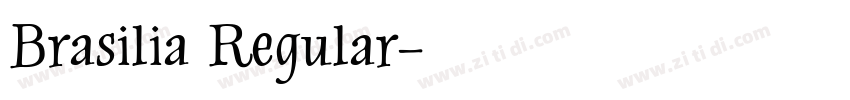 Brasilia Regular字体转换